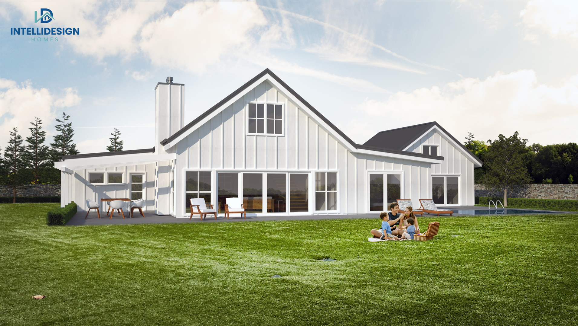 Classic new home design by Intelli Design Homes